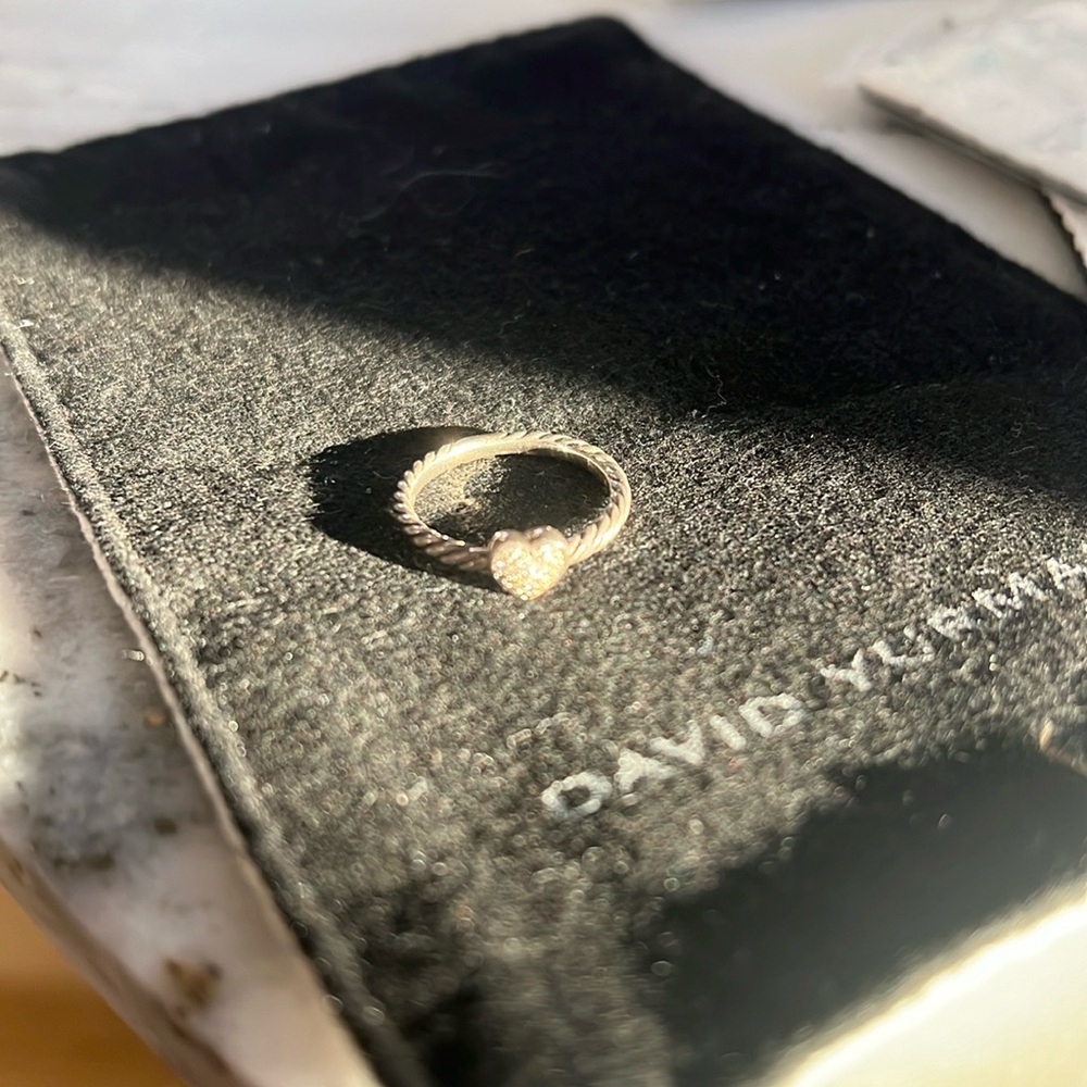 David Yurman Pave Heart Ring